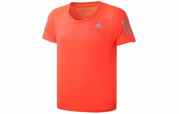 Мужская футболка adidas T (оранжево-красный) — фото 1