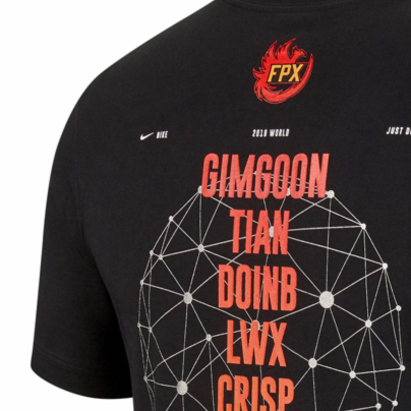 Мужские футболка Nike LPL LOL ESPORTS FPX (черный) — фото 4