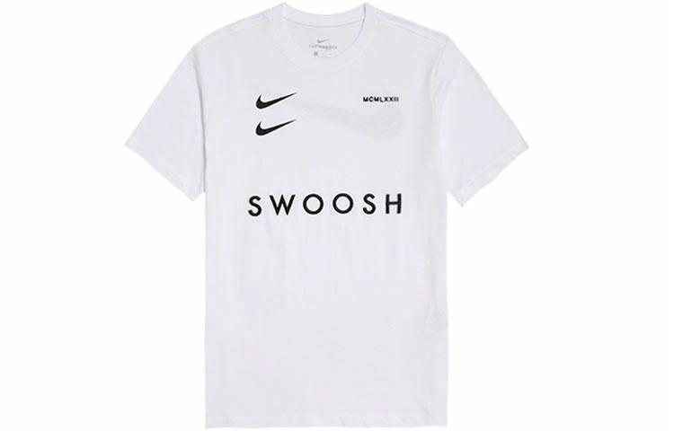 Мужская футболка Nike Sportswear Swoosh (белая) — фото 1