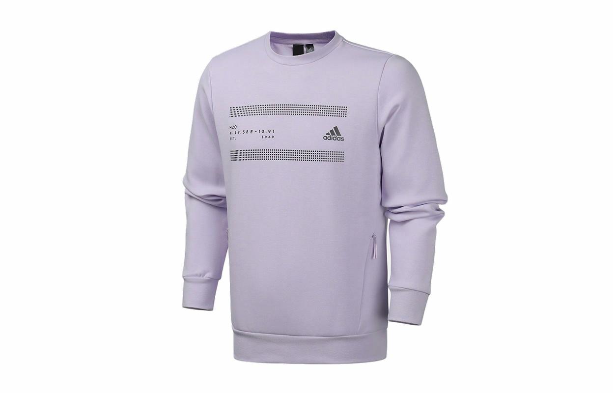 Мужская худи adidas O1 GFX SWT LIN logo (светло-фиолетовый) — фото 1