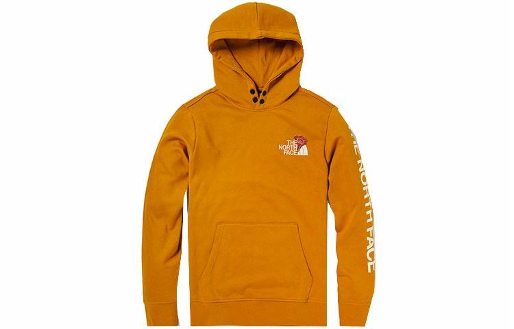 Худи The North Face с капюшоном (желтое)