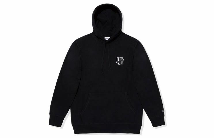 Мужское худи UNDEFEATED С вышивкой (черное)
