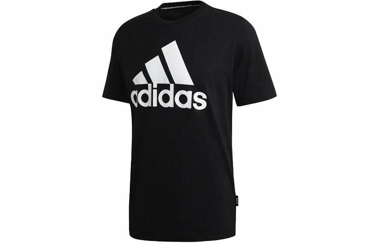 Мужская футболка adidas (черная) — фото 1