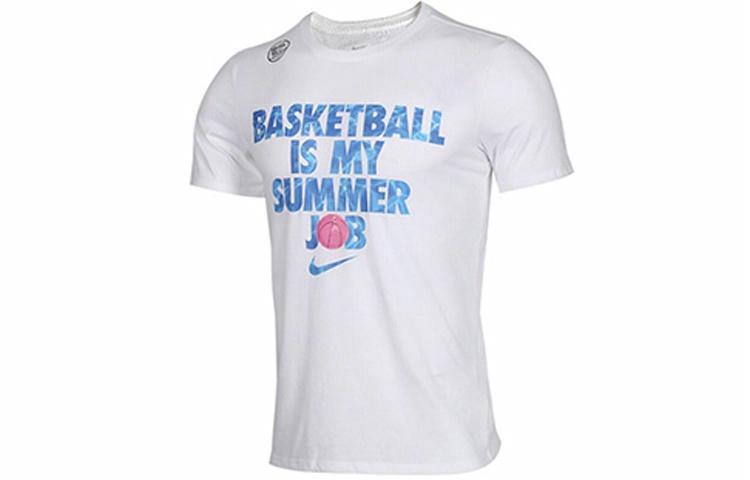 Мужская футболка Nike Basketball Is My Summer Job T (белая) — фото 1