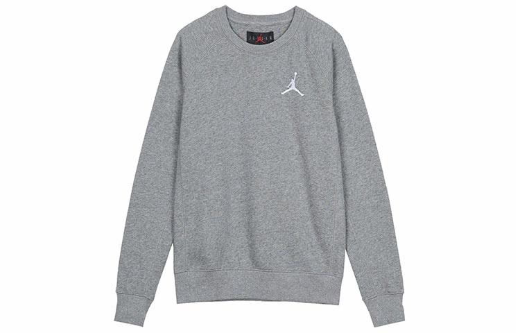 Мужской свитшот Jordan Fleece Crew (карбоновый серый) — фото 1