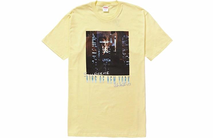 Футболка Supreme SS19 Christopher Walken King Of New York Tee Pale Yellow T (светло-желтая)