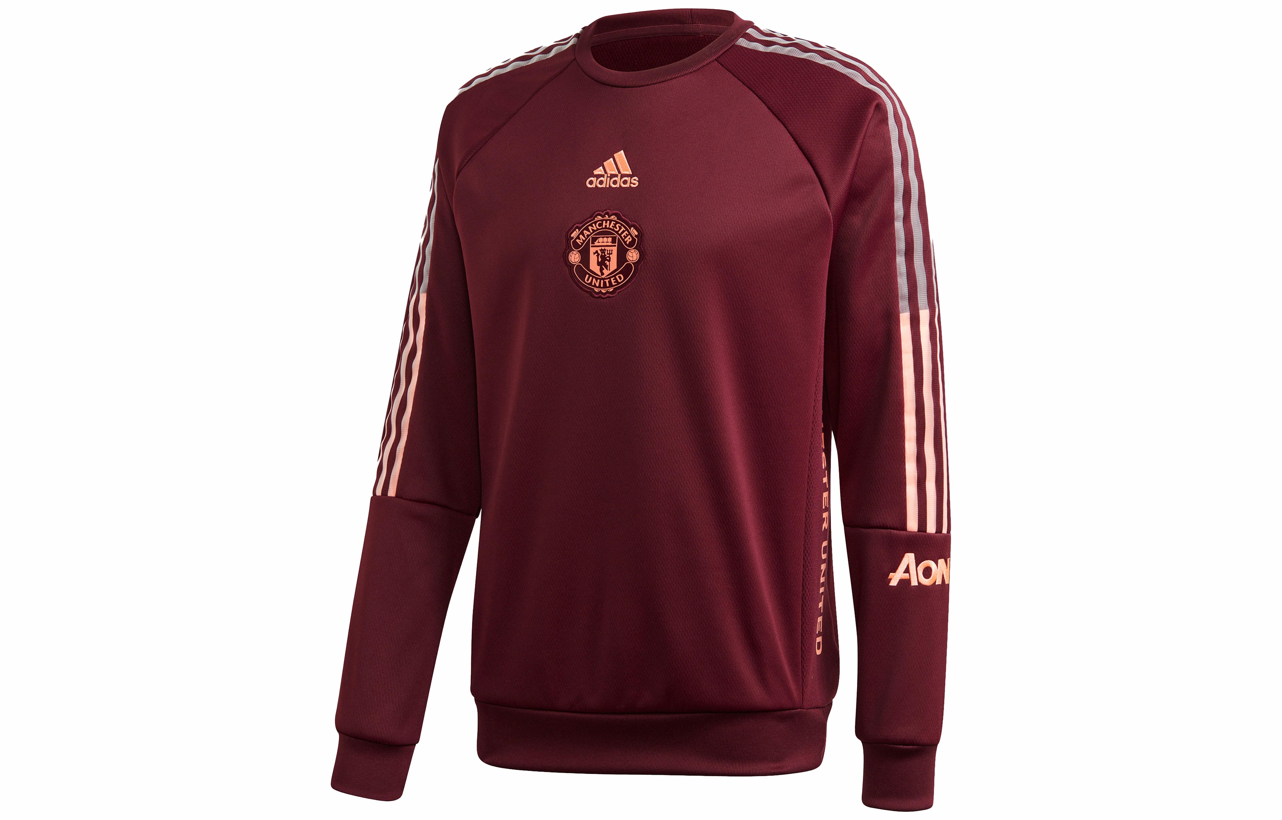 Мужское худи adidas MUFC Travel SWT (пурпурное) — фото 1