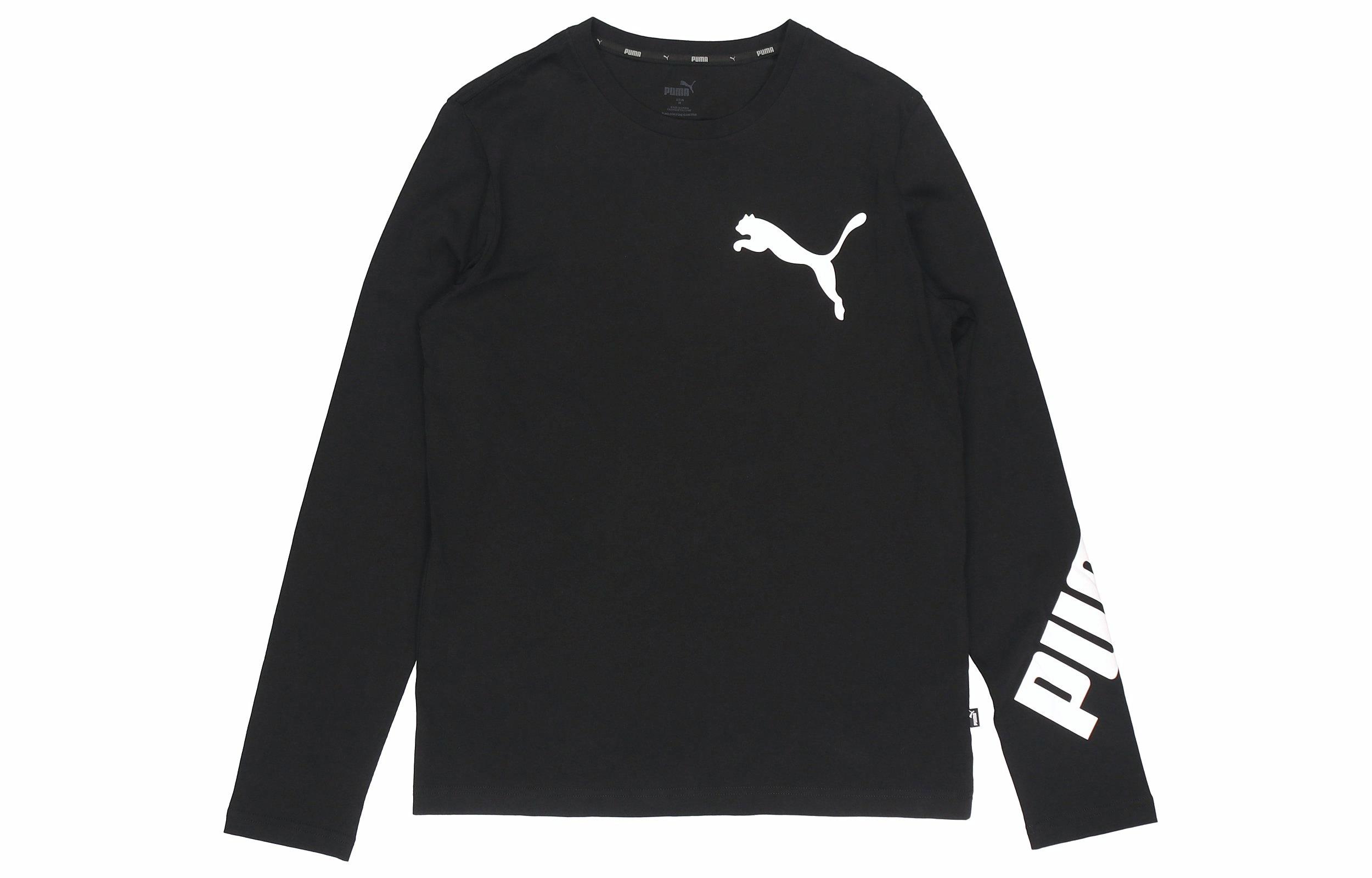 Мужская футболка PUMA Big Logo LS (черная)