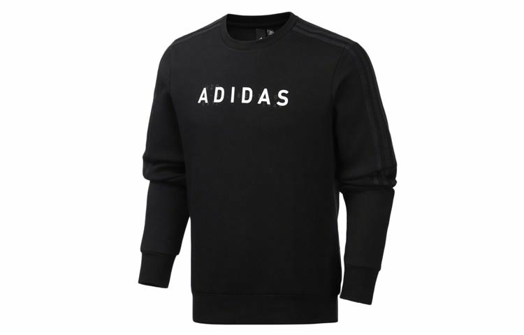 Мужское худи adidas Crewneck Sweatshirt (черное) — фото 1