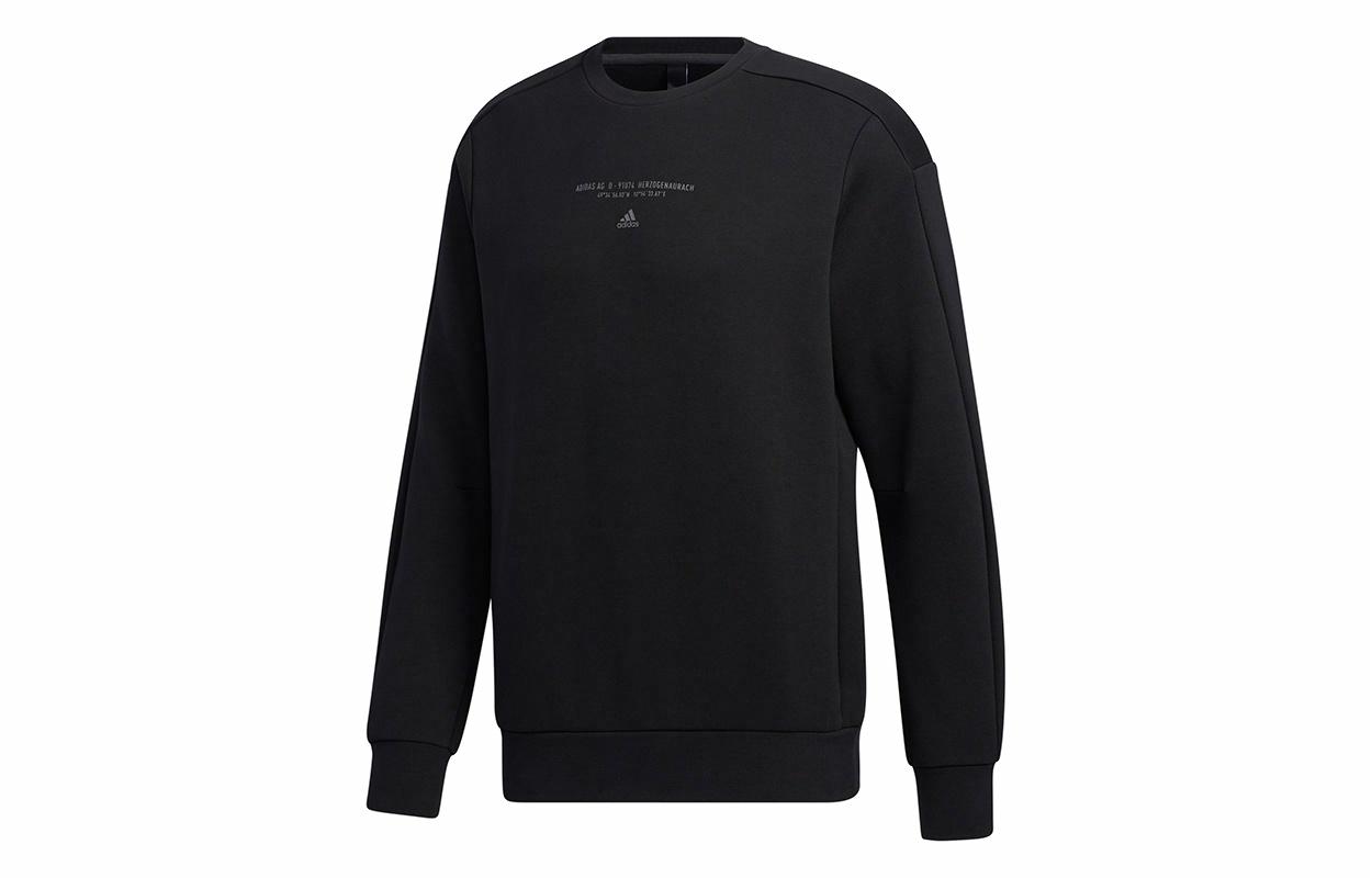 Мужской свитшот adidas TH SWT SILO (черный) — фото 1