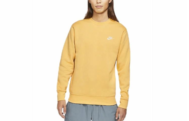 Мужское худи Nike Sportswear Club Fleece (желтое) — фото 3