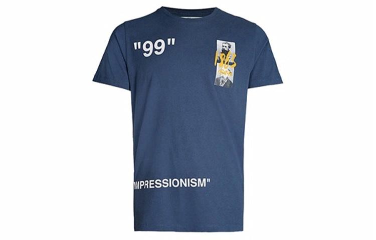 Мужская футболка OFF-WHITE 99 Summer (голубая)