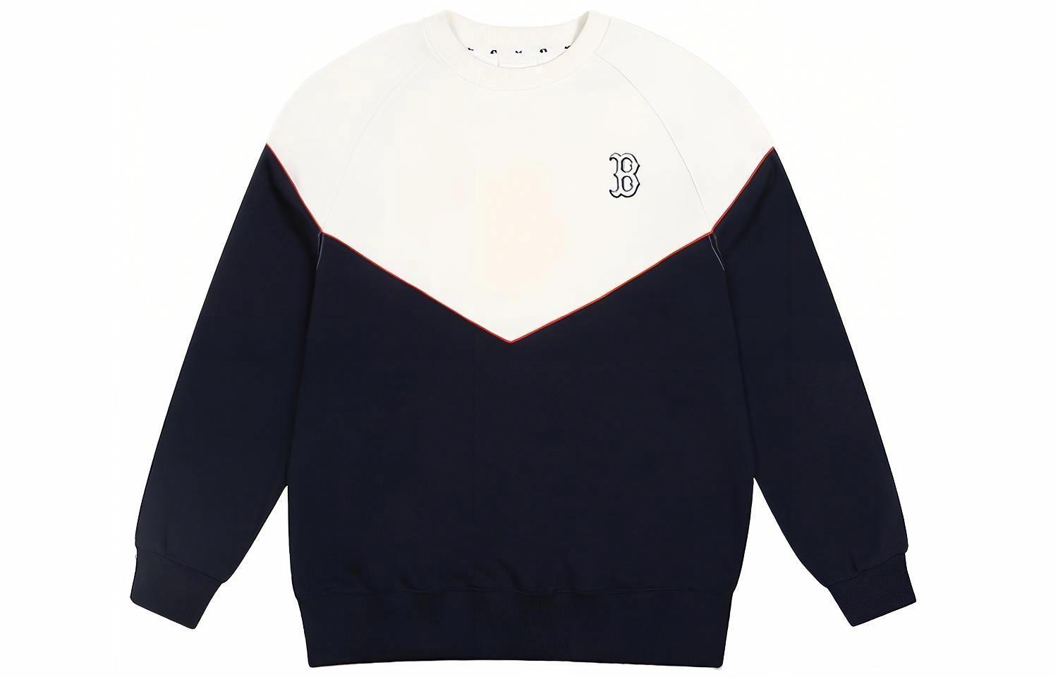 Худи MLB Color Block Hoodie (темно-синее) — фото 1