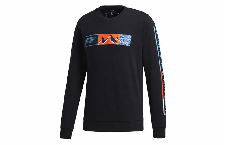 Мужской свитшот adidas neo Outdoor (черный) — фото 1