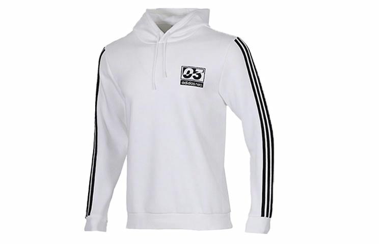 Мужское худи adidas neo (белое) — фото 1