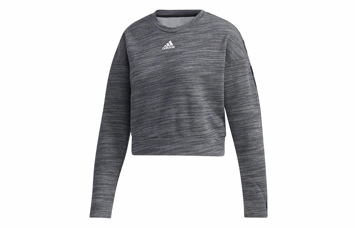 Женский свитшот adidas (темно-серый) — фото 1