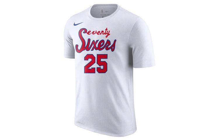 Мужская футболка Nike DRI-FIT NBA Philadelphia 76ers (белая) — фото 1