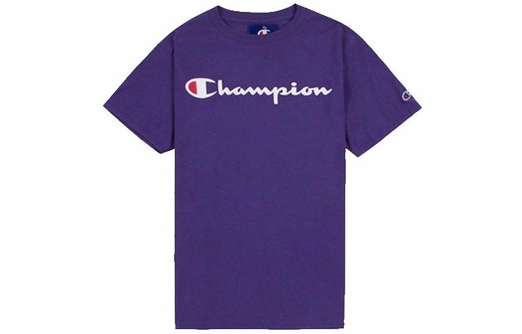 Футболка Champion Script Logo T-Shirt (фиолетовая)