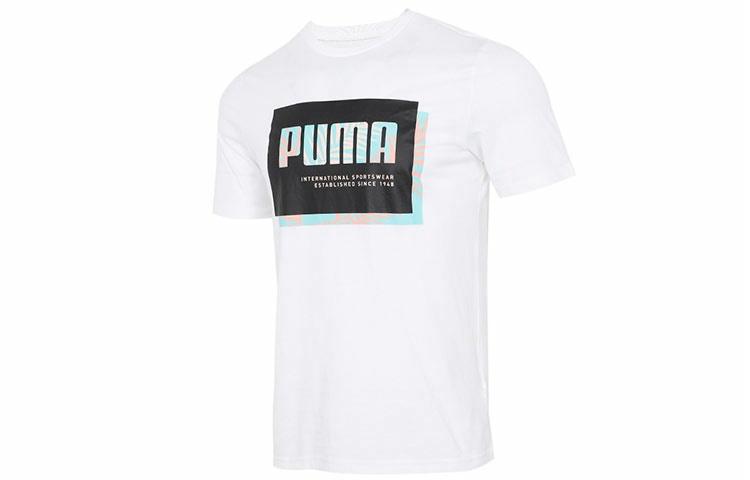 Мужской лонгслив PUMA Contrast Logo (белый)