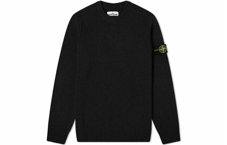 Мужское худи STONE ISLAND (черное)
