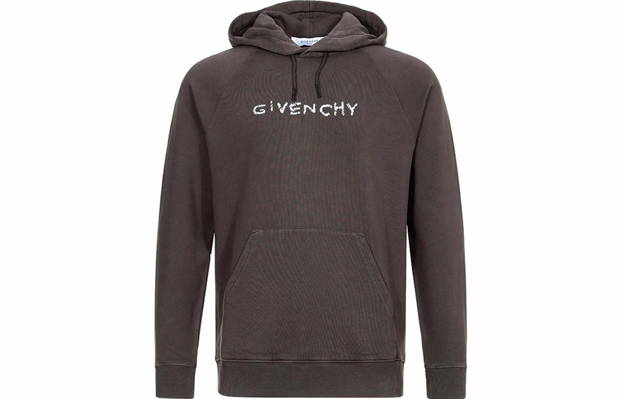 Мужское худи Givenchy Застаренное (серое)