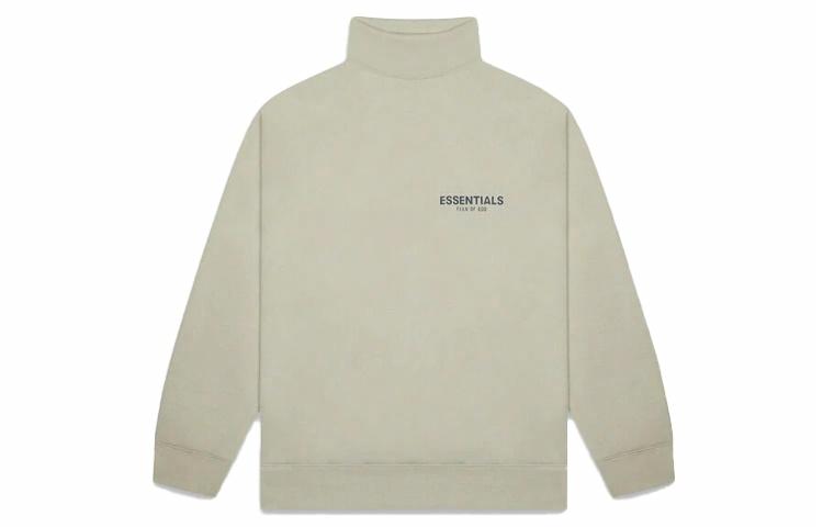 Мужское худи Fear of God Essentials FW20 Mock Neck Sweatshirt Moss (зеленый мох)
