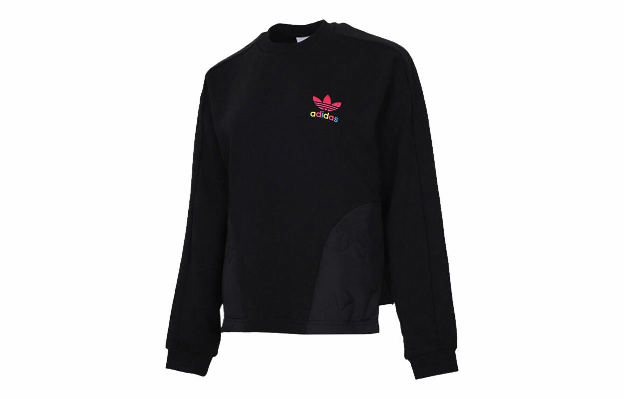 Женский свитшот adidas Originals Crew Sweat (черный) — фото 1