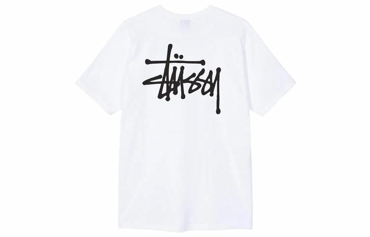 Мужская футболка Stussy Logo Print Tee (черная)