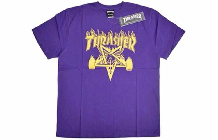 Унисекс футболка Thrasher (фиолетовая)