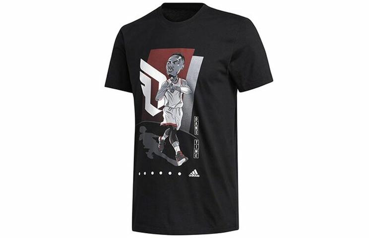 Мужская футболка adidas Dame Gu Tee (черная) — фото 1