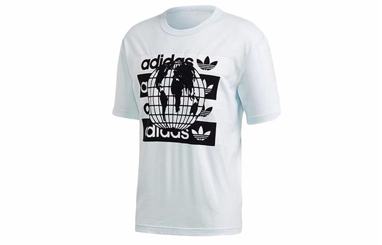 Мужская футболка adidas originals R.Y.V. Message (голубые) — фото 1