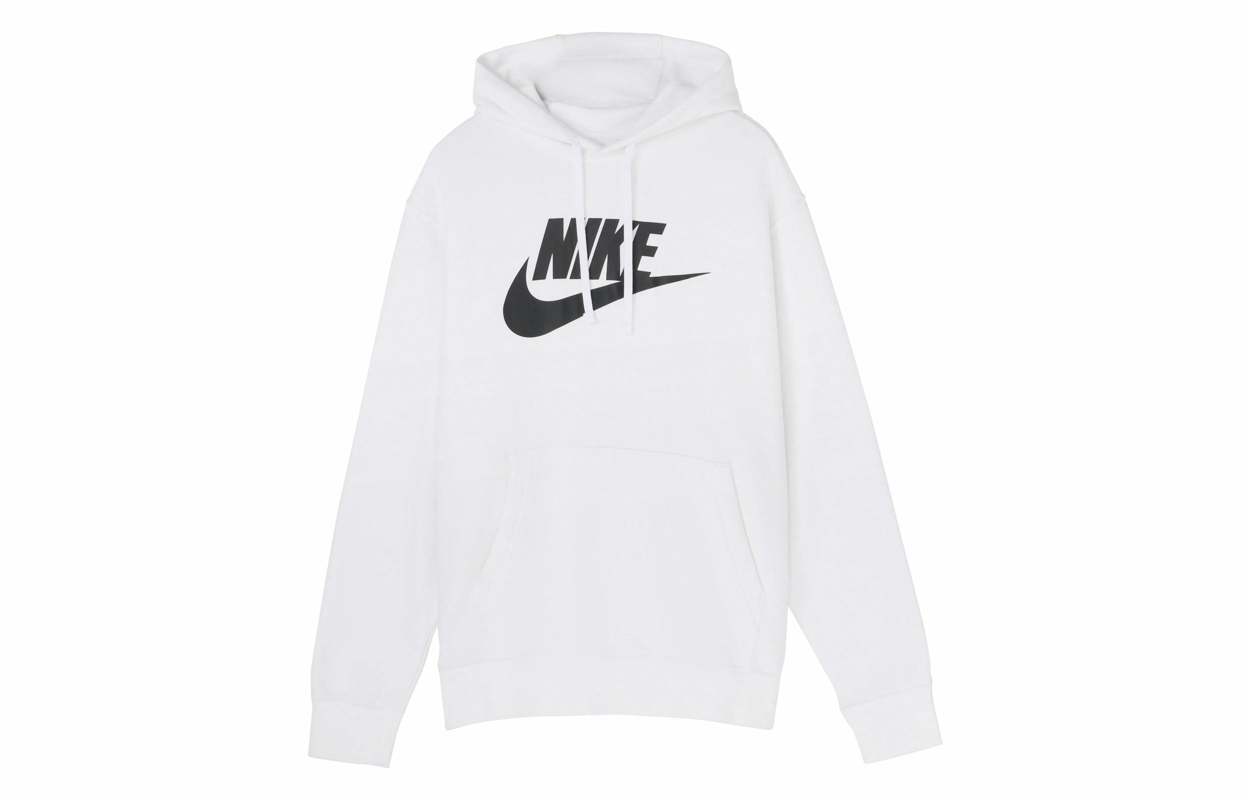 Мужское худи Nike Club Fleece (белое) — фото 1