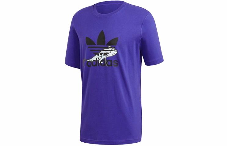 Мужская футболка adidas originals (фиолетовая) — фото 1