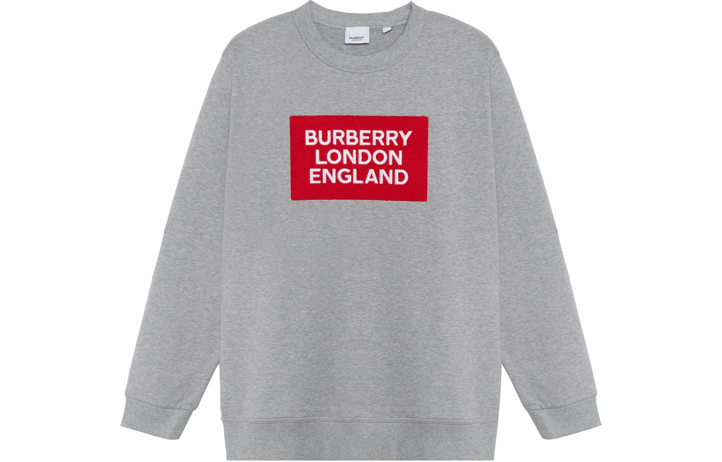 Мужской свитшот Burberry Burberry Logo (Светлый Фотиния Серый)