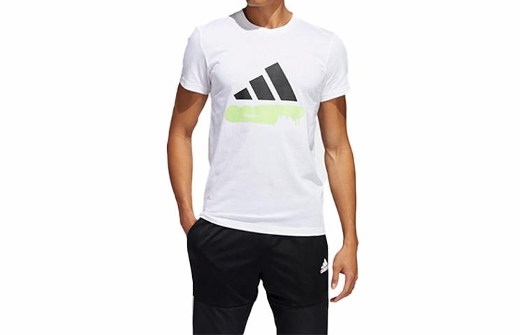 Мужская футболка adidas T (белая) — фото 3
