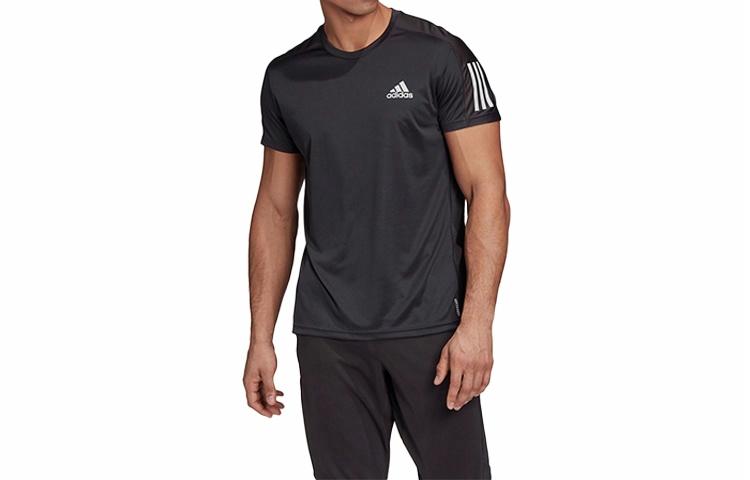 Мужская футболка adidas Own the Run (черная) — фото 3