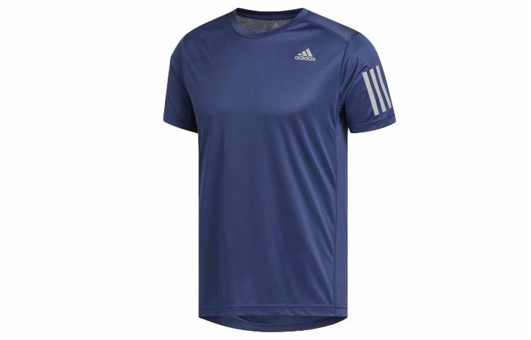 Мужская футболка adidas Own The Run Tee (темно-синяя) — фото 1