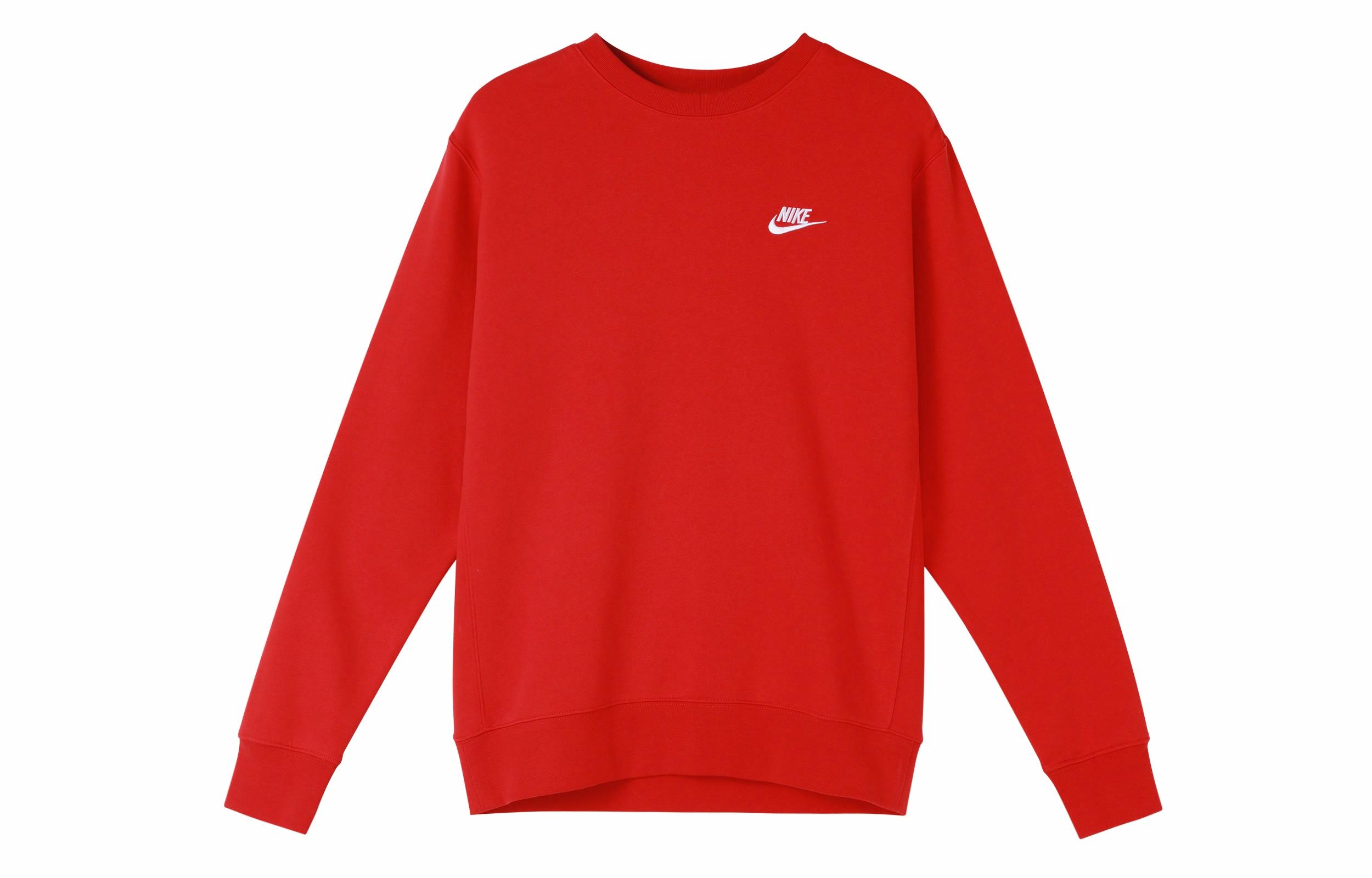Мужское худи Nike Sportswear Club Пуловер (красное)