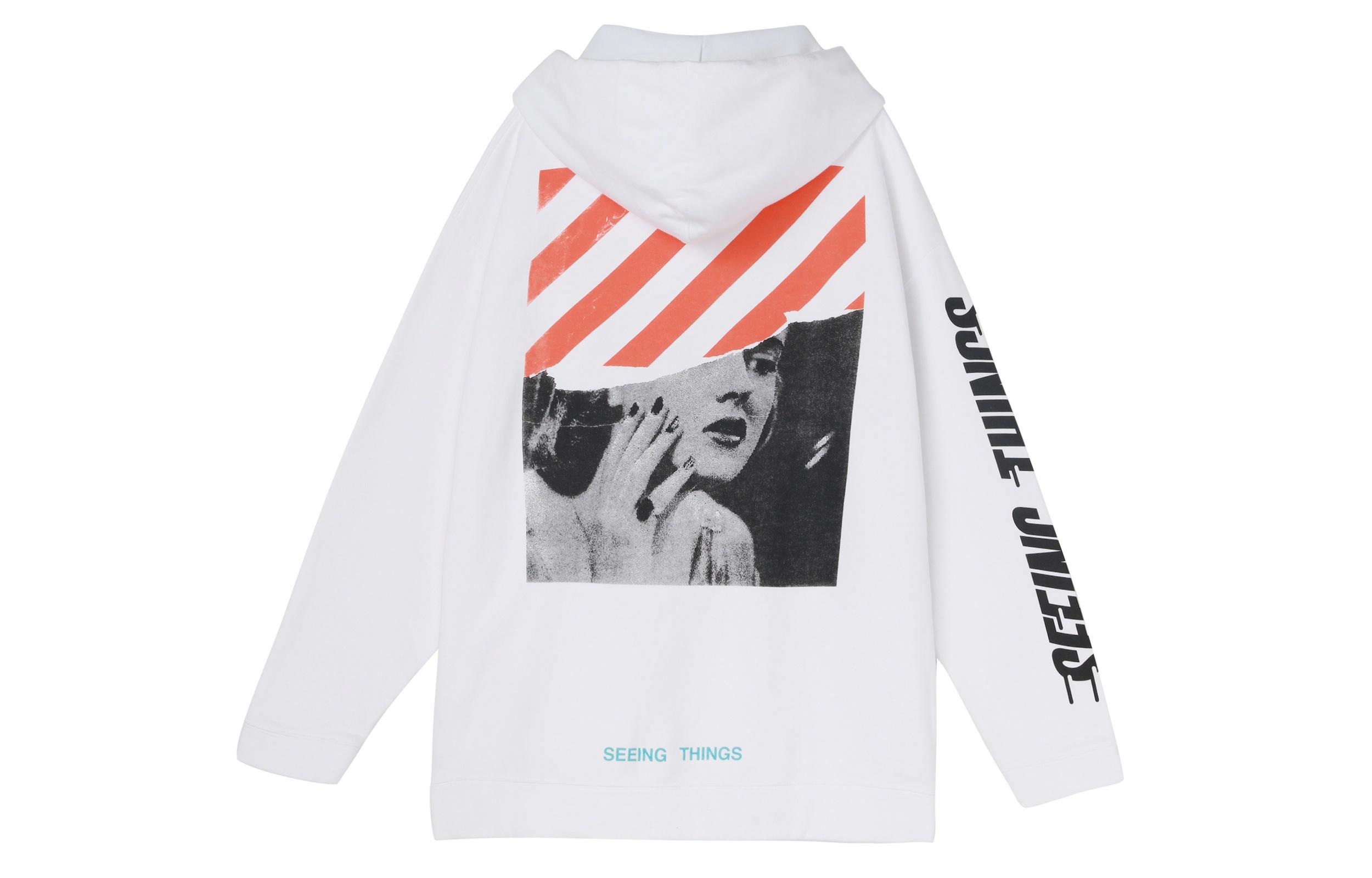 Мужское худи OFF-WHITE Marilyn Monroe (белое)