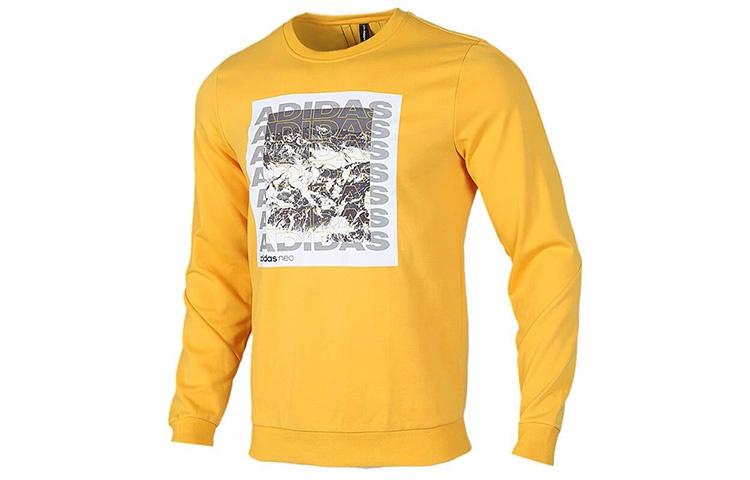 Мужское худи adidas neo M Cs Gr Swtshrt (желтое) — фото 1