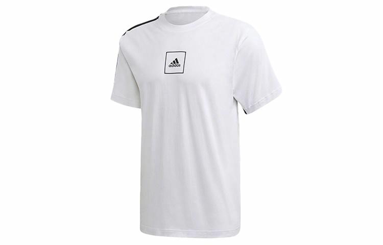 Мужская футболка adidas M 3S Tape Tee (белая) — фото 1