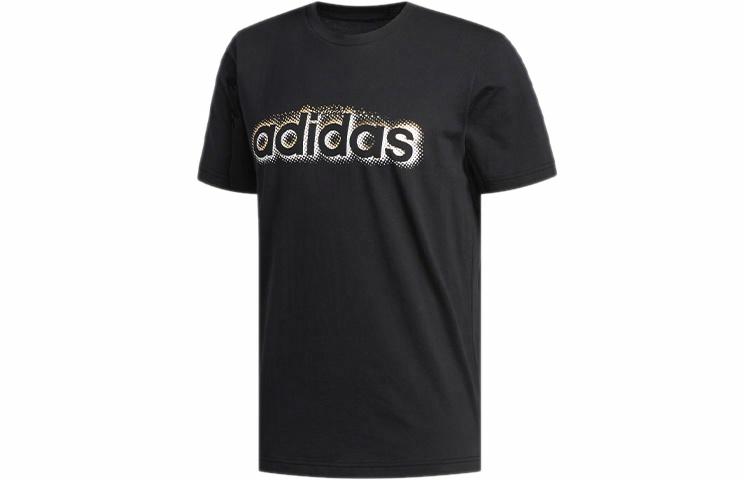 Мужская футболка adidas (черная) — фото 1