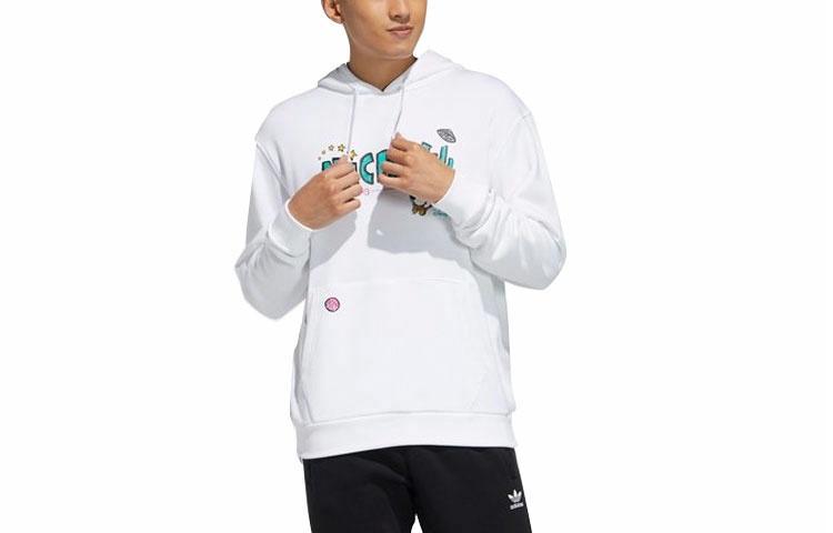 Мужское худи adidas originals Fangtastic (белое) — фото 1