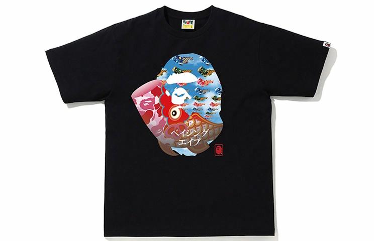 Футболка A BATHING APE ABC Camo Carp Streamer (мультиколор)