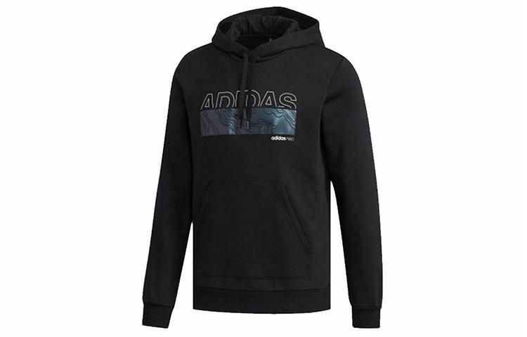 Мужское худи adidas neo M FAV MTL GR HD (черное) — фото 1