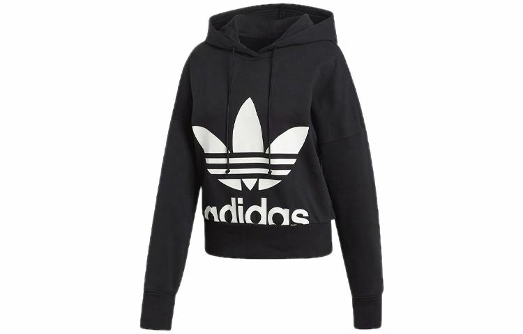 Женские худи adidas originals (черные) — фото 1