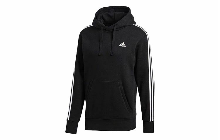 Мужское худи adidas Fleece Hoodie (черное) — фото 1