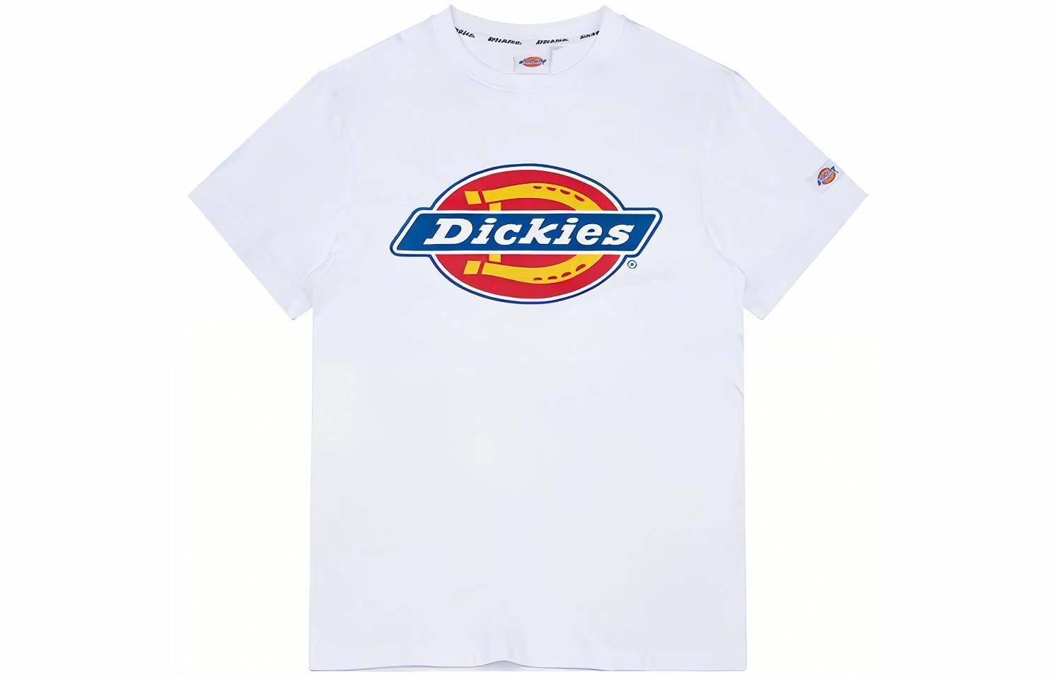 Мужская футболка Dickies Однотонная с логотипом (белая)