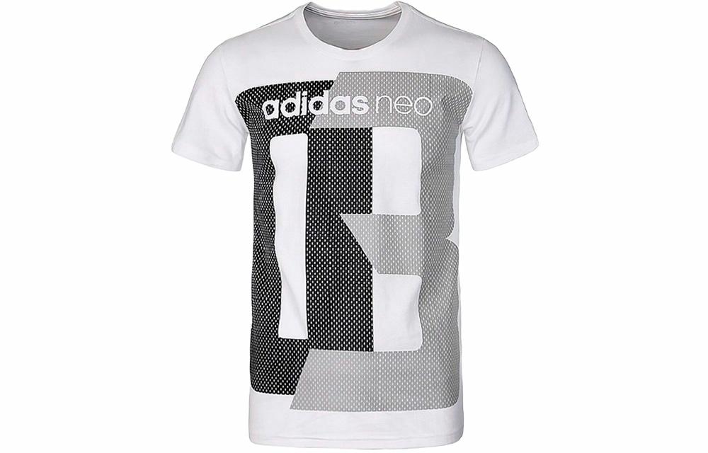 Мужская футболка adidas neo M Fav Tshirt (белая) — фото 1