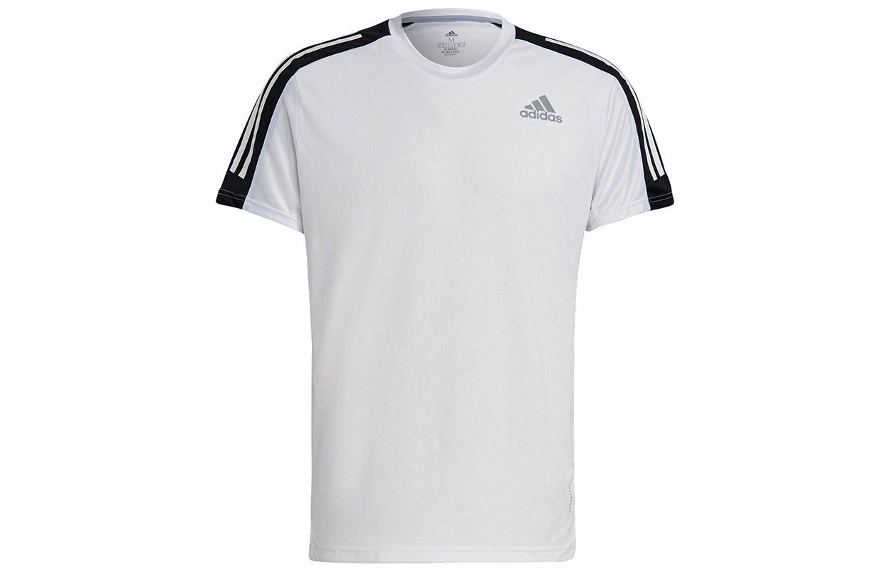 Мужская футболка adidas Own The Run Tee (белая) — фото 1